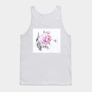 A single Pink Rose - Beautiful Flower Tank Top